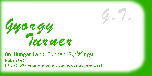 gyorgy turner business card